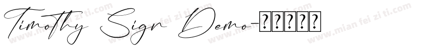 Timothy Sign Demo字体转换
